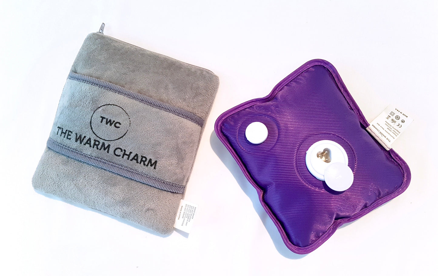 The Warm Charm's mini heat pack with cover